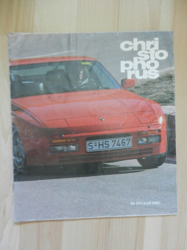 magazine Porsche Christophorus N° 193 / avril 1985