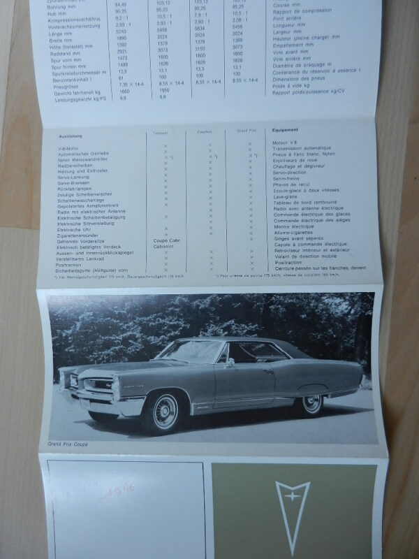 Catalogue Pontiac gamme 1966 – Image 3