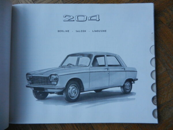 livre La Production Peugeot 1966 – Image 11