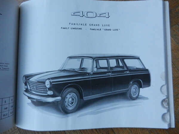 livre La Production Peugeot 1966 – Image 7