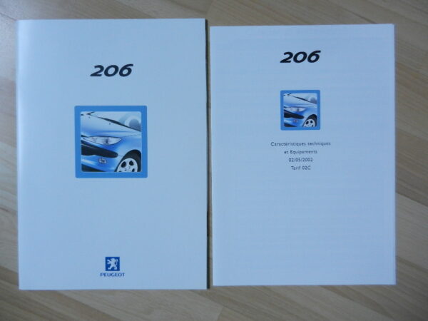 Catalogue Peugeot 206 2002