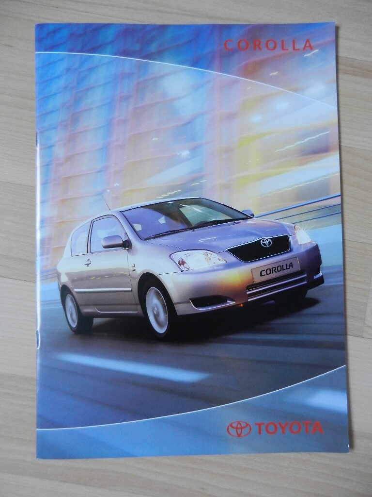 Catalogue Toyota Corolla 2002