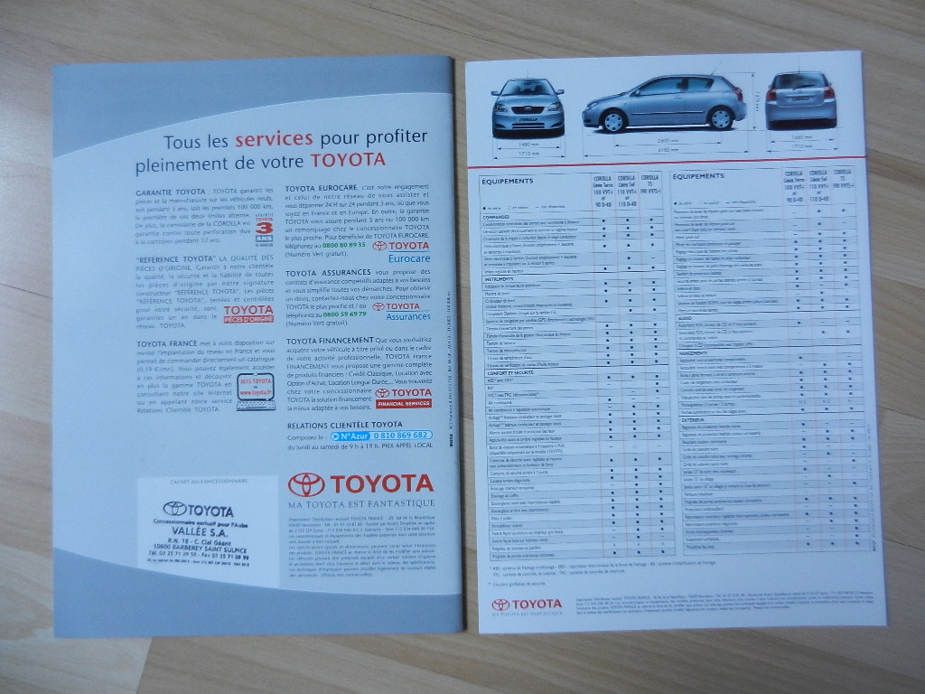 Catalogue Toyota Corolla 2002 – Image 4
