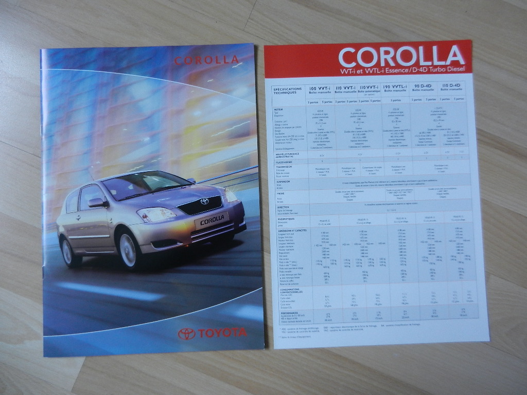 Catalogue Toyota Corolla 2002 – Image 3