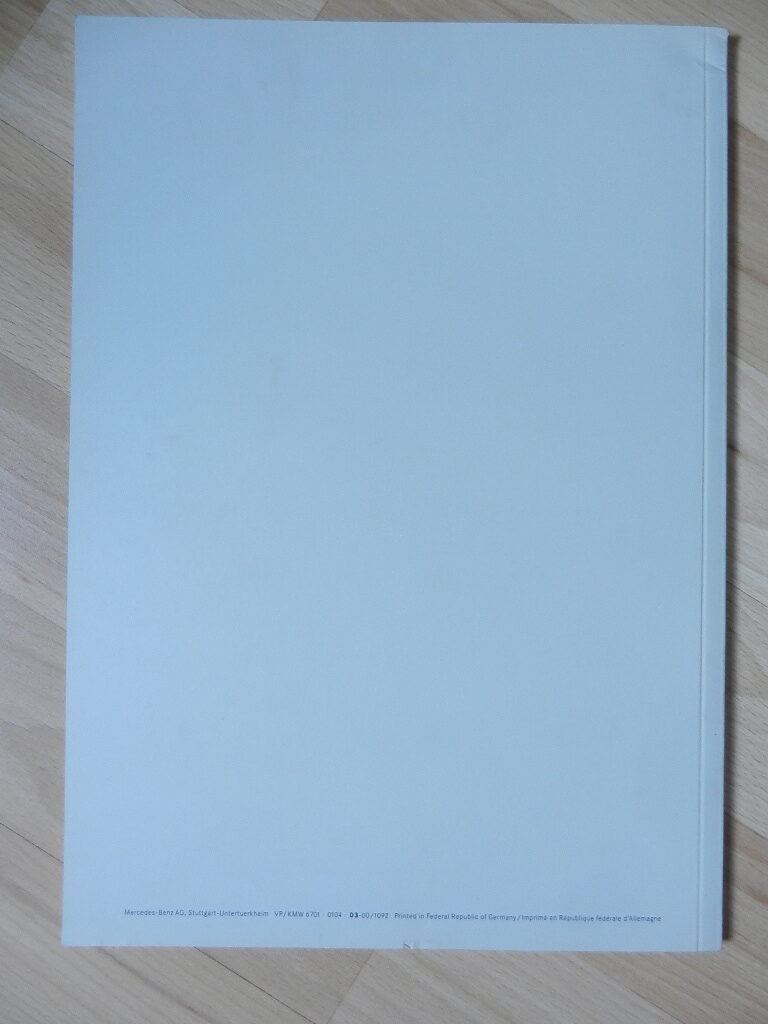 Catalogue les berlines 200 - 400 de Mercedes Benz W124 1992 – Image 4