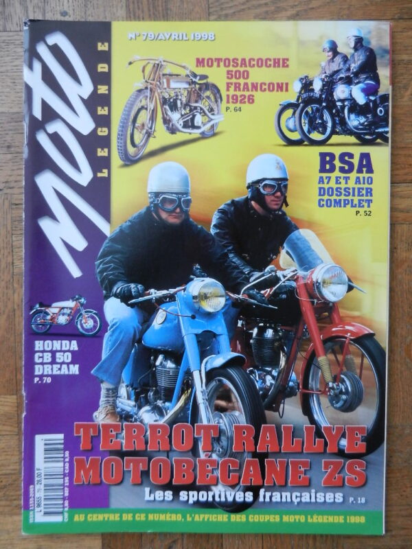 magazine MOTO Legende N° 79 / avril 1998