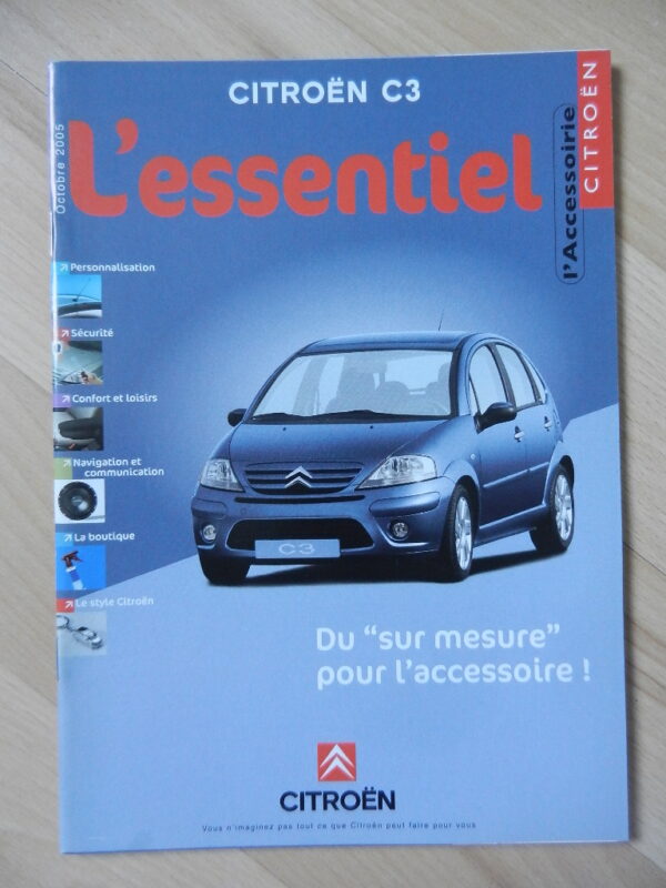 Catalogue Citroën C3 Accessoire 2005