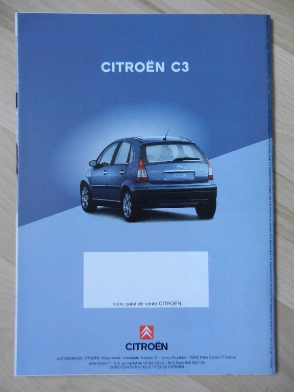 Catalogue Citroën C3 Accessoire 2005 – Image 3