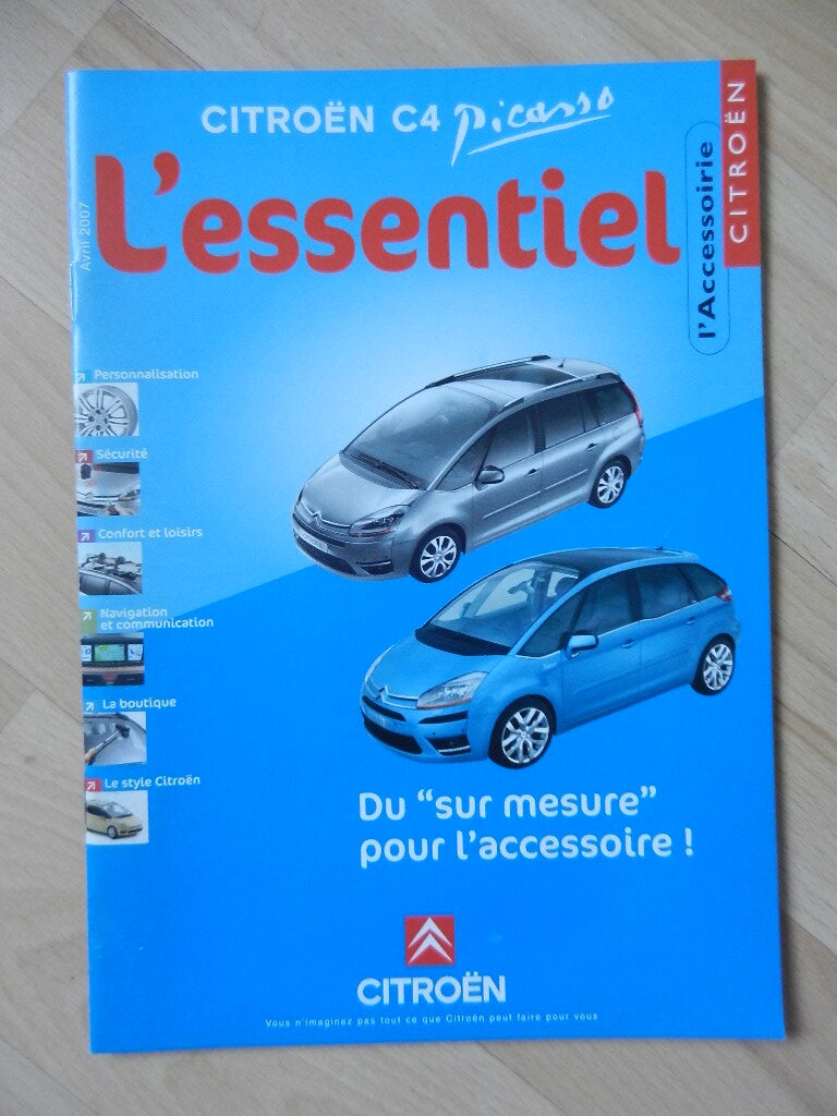 Catalogue Citroën C4 Picasso Accessoire 2007