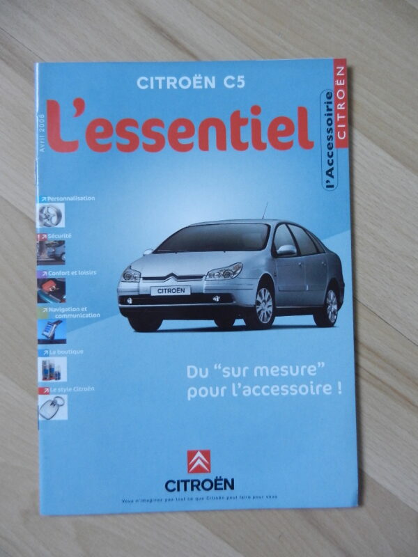 Catalogue Citroën C5 Accessoire 2006