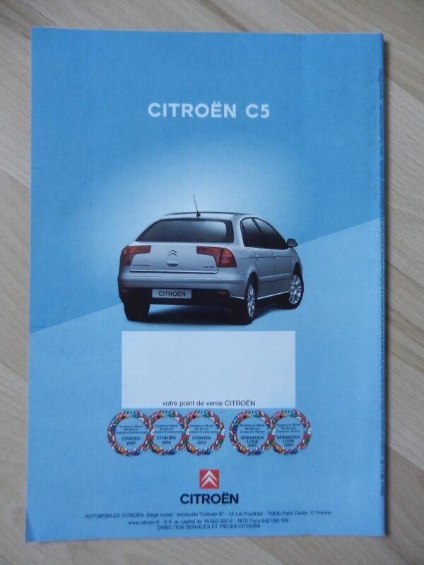 Catalogue Citroën C5 Accessoire 2006 – Image 3