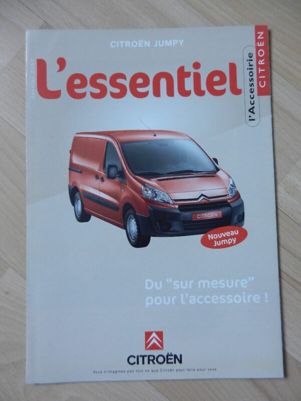 Catalogue Citroën Jumpy Accessoire 2007