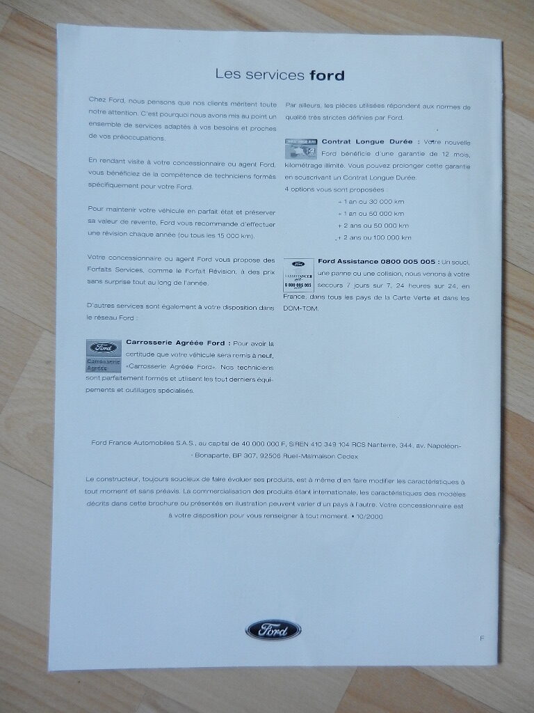 Catalogue Ford Ka Accessoires 2000 – Image 3