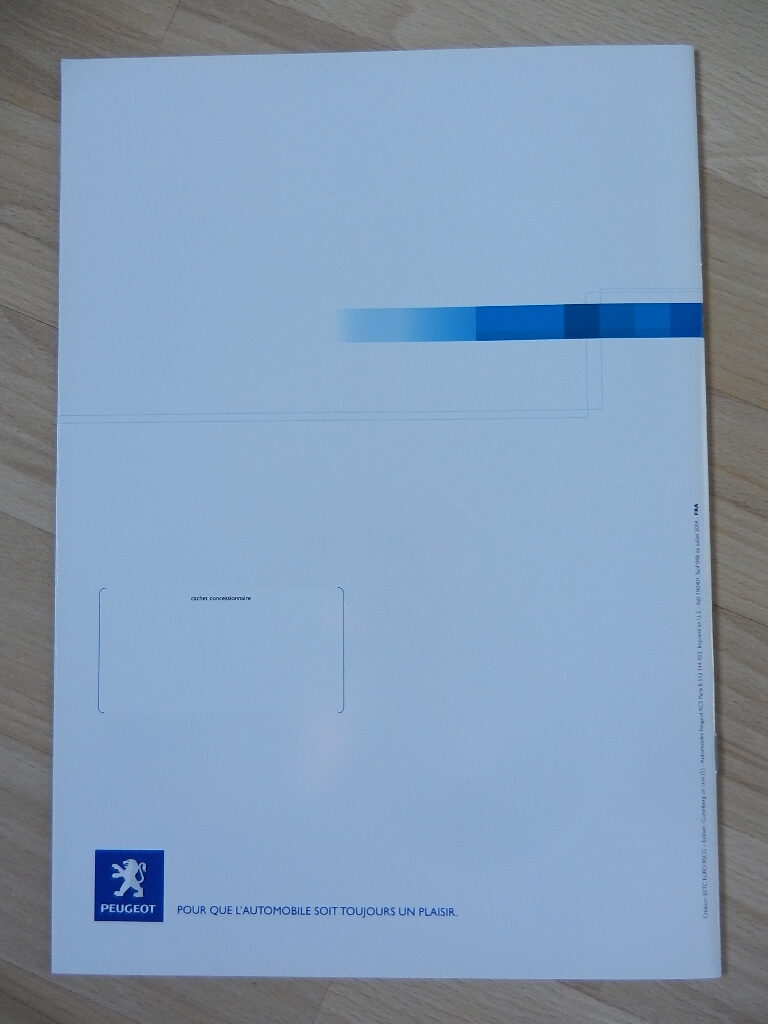 Catalogue Peugeot 206 - 307 - 807 gamme affaire 2004 – Image 3