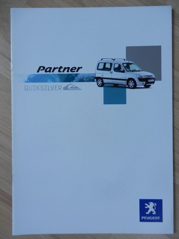 Catalogue Peugeot Partner Quiksilver 2004