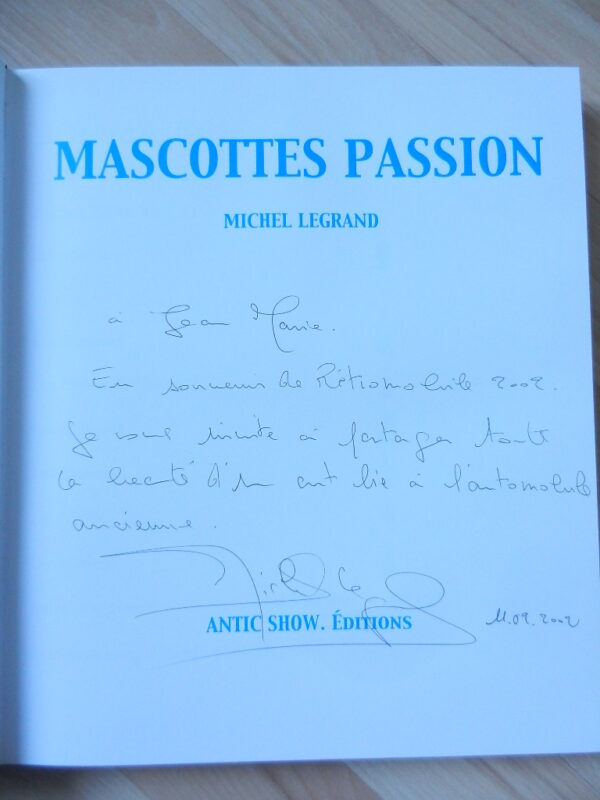 Livre Mascottes Passion Michel Legrand – Image 2