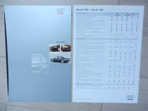 Catalogue AUDI A8 et S8 1996