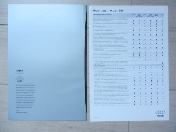 Catalogue AUDI A8 et S8 1996 – Image 3