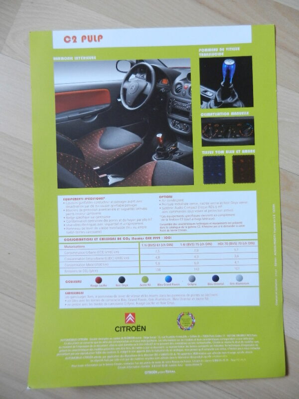 Catalogue Citroën C2 Pulp 2004 – Image 2