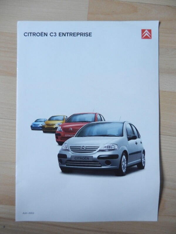 Catalogue Citroën C3 entreprise 2003