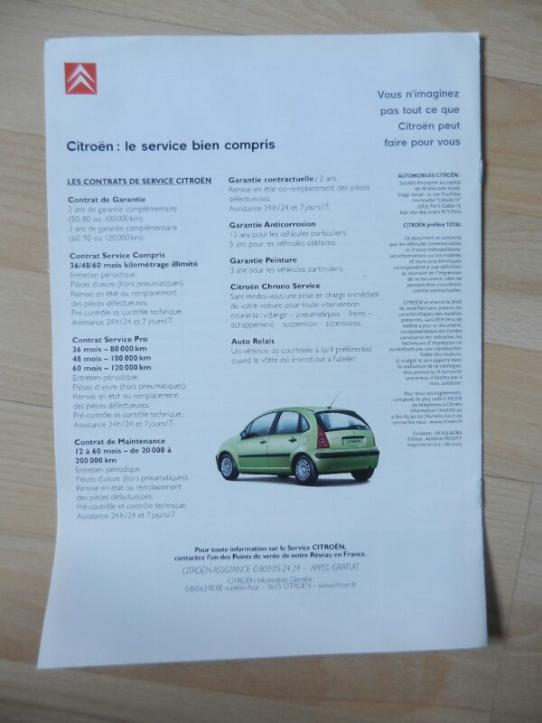 Catalogue Citroën C3 entreprise 2003 – Image 3