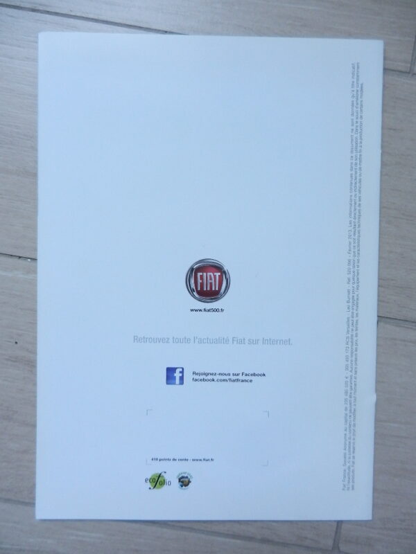 Catalogue Fiat 500 C 2013 – Image 3