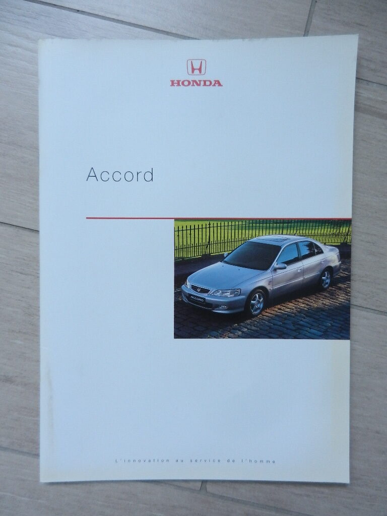 Catalogue Honda Accord 2001