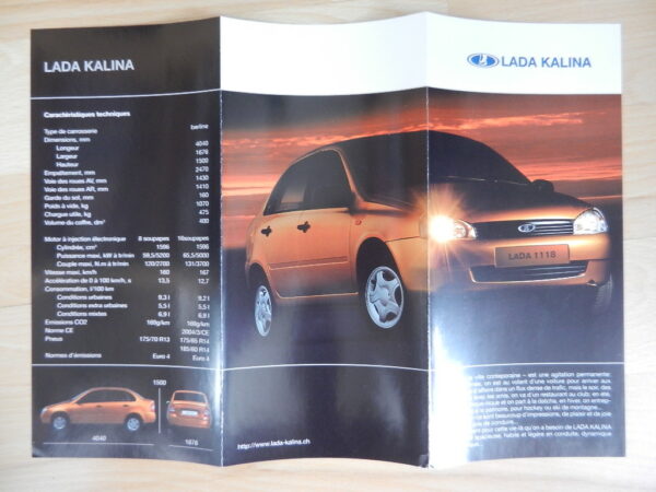 Catalogue LADA Kalina 1118