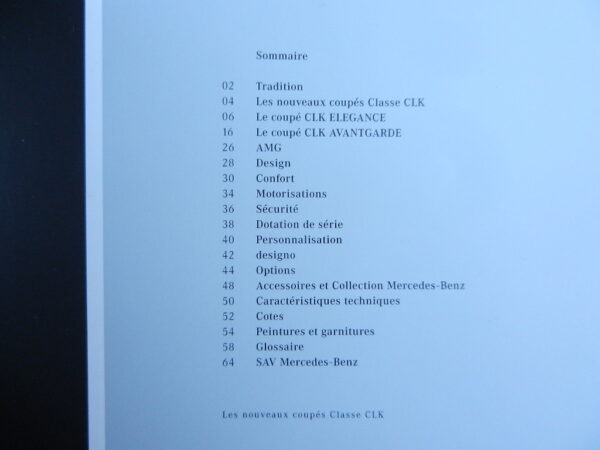 Catalogue Mercedes Benz CLK coupé 2002 – Image 2