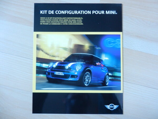 Catalogue MINI kit de configuration pour Mini Cooper S 2004