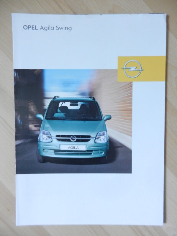 Catalogue Opel Agila Swing 2002