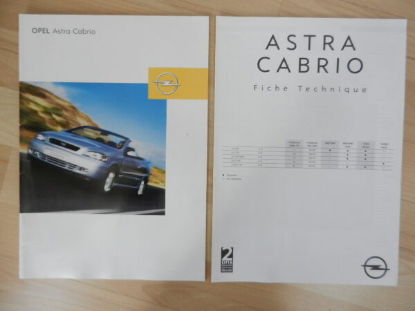 Catalogue Opel Astra Cabrio 2002