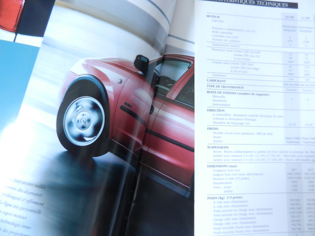 Catalogue Opel Corsa C 2001 – Image 2