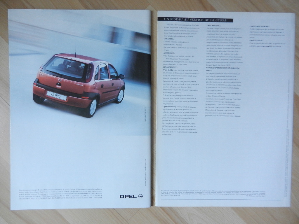 Catalogue Opel Corsa C 2001 – Image 3
