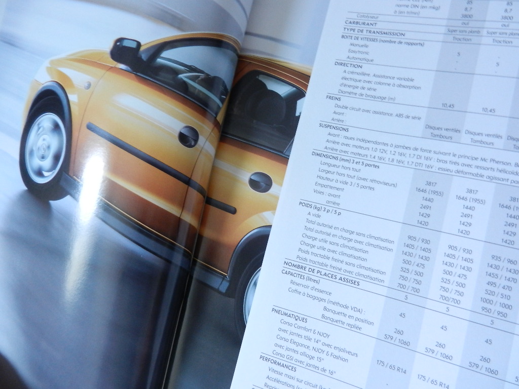 Catalogue Opel Corsa C 2002 – Image 2