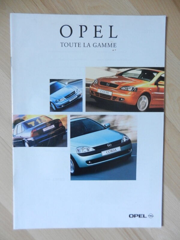 Catalogue Opel Gamme 2000