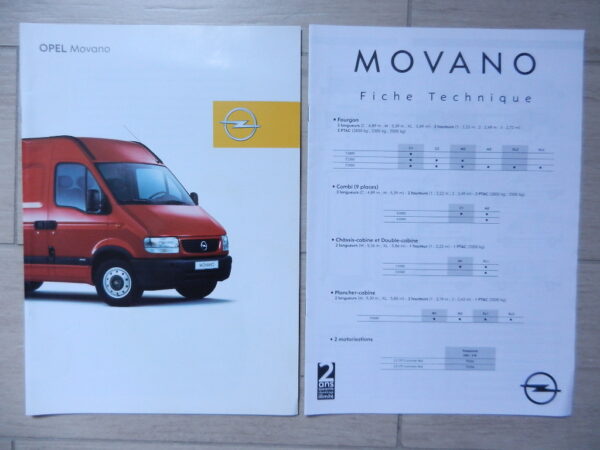 Catalogue Opel Movano 2002