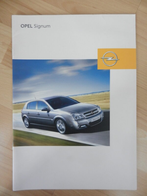 Catalogue Opel Signum 2003