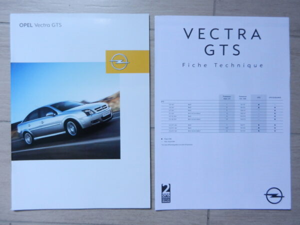 Catalogue Opel Vectra GTS 2002