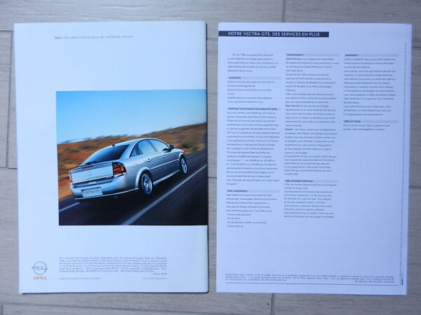 Catalogue Opel Vectra GTS 2002 – Image 3