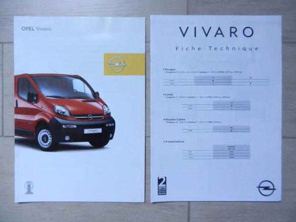 Catalogue Opel Vivaro 2002