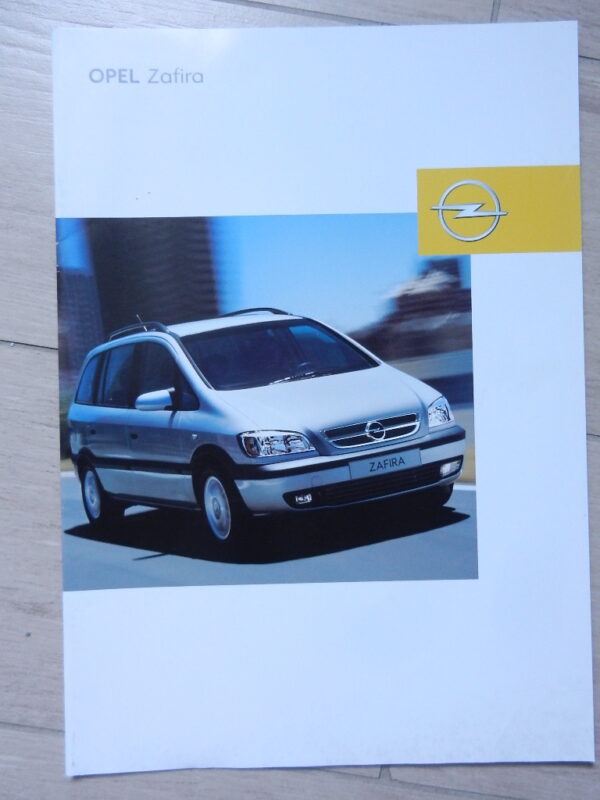 Catalogue Opel Zafira 2003