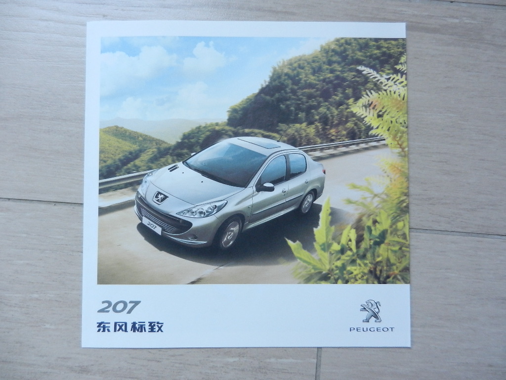 Catalogue Peugeot 207 2010 Chinois