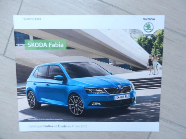 Catalogue Skoda Fabia berline et combi mai 2015