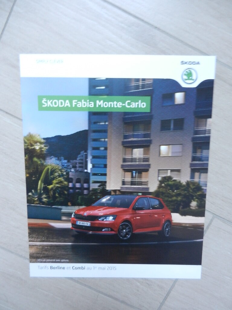 Catalogue Skoda Fabia Monte-Carlo 2015