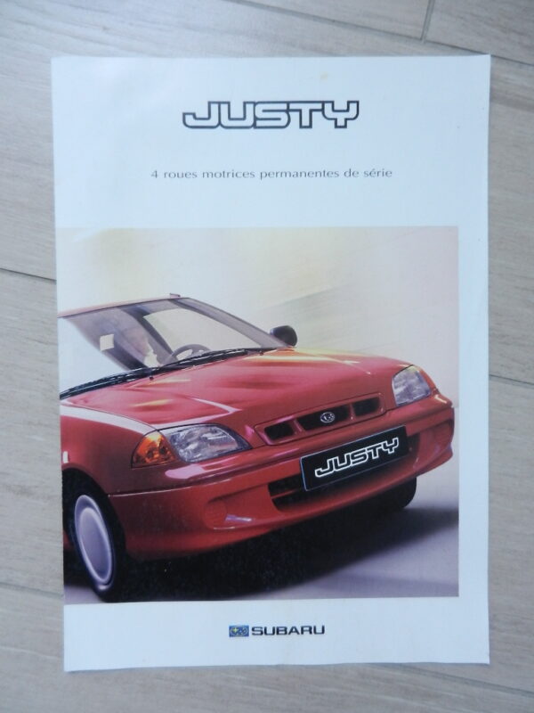 Catalogue Subaru Justy 2001