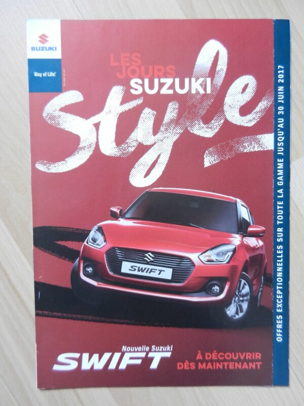 Catalogue Publicitaire SUZUKI juin 2017