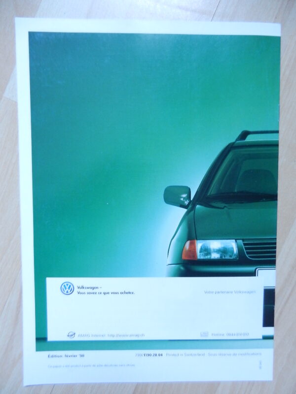 Catalogue Volkswagen Polo Variant 1998 Suisses – Image 2