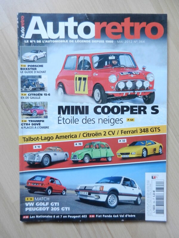 Magazine Auto Rétro N° 364 mai 2012