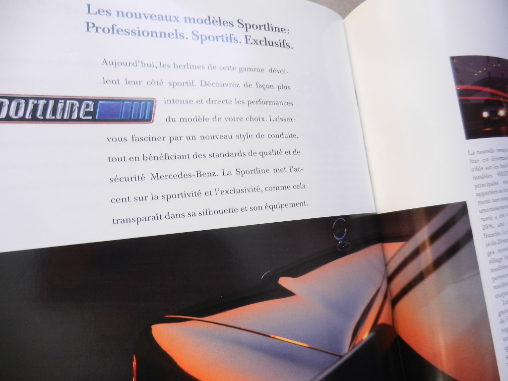 Catalogue Mercedes Benz W124 les berlines 200 - 300 1990 – Image 2